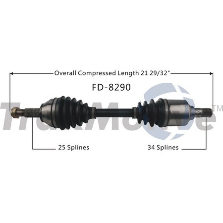 SURTRACK AXLE Cv Axle Shaft, Fd-8290 FD-8290